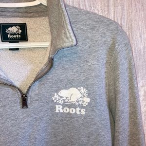 Roots quarter zip sweater